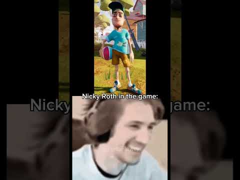 Nicky in-game vs in the show | [#HelloNeighbor #HelloNeighborWelcomeToRavenBrooks]