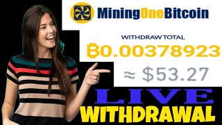 Mining One Bitcoin New Updates | Mining One Bitcoin BTC Live Withdrawal | BTC Withdrawal 2022 #btc