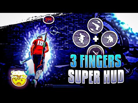 Best 3 Finger Custom HUD in FF 😈 | 3 Finger super Custom HUD Free FIre | MALIK FF CUSTOM HUD SECRET🤫