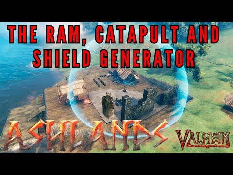 Valheim Ashlands - Battering Ram, Catapult and Shield Generator!