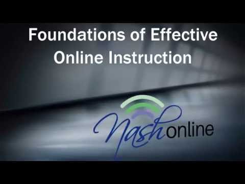 Introduction of Foundations Effective Online Instruction