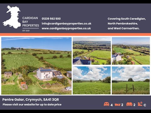 Property For Sale - 3/4 bed Smallholding with stunning views in Pembrokeshire, West Wales