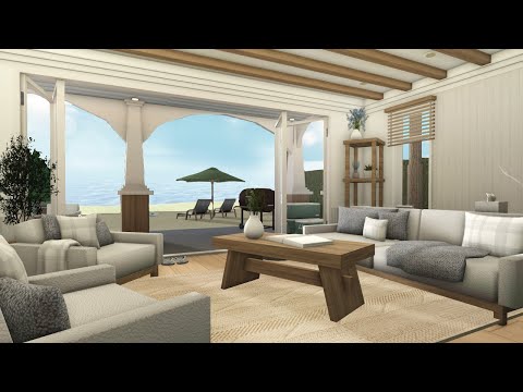 decorating my beach house in bloxburg [part 2]