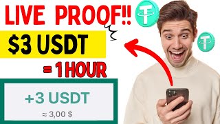 New Free USDT earn site 2023 💰| Earn 3 USDT Every Hour | Usdt mining