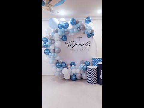 Daniels Birthday |BALLOON DECORATION| HOW TO DO | DIY | Home decoration| christen balloon decoration