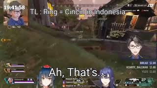 【Nijisanji ID x Nijisanji JP】Taka was asked what "Ring" is in Indonesia【ENG SUB】