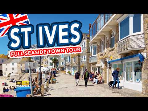 ST IVES | Full Seafront tour of seaside holiday town St Ives, Cornwall