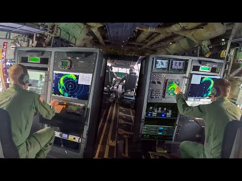 A Day in Life of US Hurricane Hunter Pilots Flying Inside Monster Storms