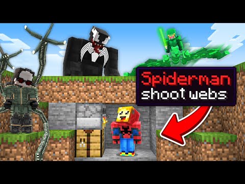 Minecraft Manhunt but I am Spiderman