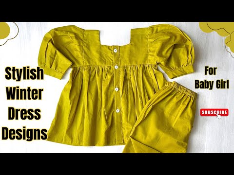 Winter Baby Dress Designing ideas || Baby Frock Design || Baby girl Dresses