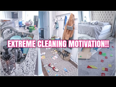 EXTREME CLEANING MOTIVATION | 2 DAY CLEAN WITH ME | MESSY HOUSE TRANSFORMATION