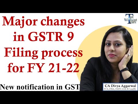 GSTR 9 New Filing Process for FY 21-22 notified| Big changes in GST Annual Return