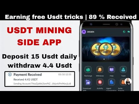 Usdt mining site 2024 | New usdt mining site today | Best usdt investment | New usdt earning site