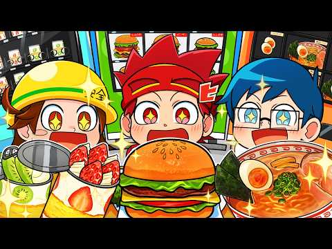 1週間自販機生活チャレンジ！自販機で出るものだけで生活せよ！【アニメ】