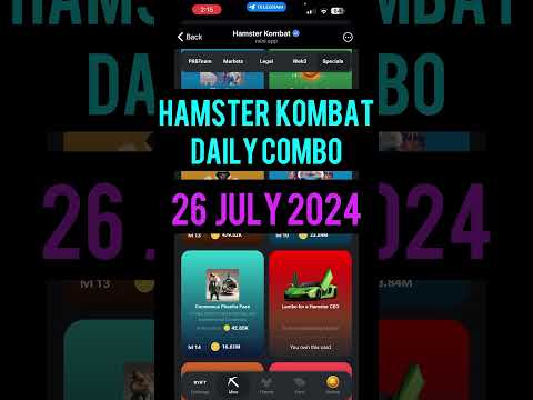 Hamster Kombat Daily Combo: 26 July 2024  #dailycombohamsterkombat #hamsterkombatdailycombo #crypto!