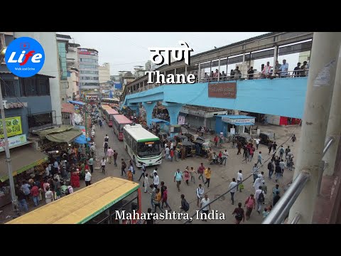 THANE Walking Tour - Thane Station Road 4K HDR