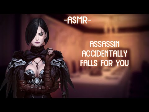 [ASMR] [ROLEPLAY] assassin accidentally falls for you (binaural/F4F)