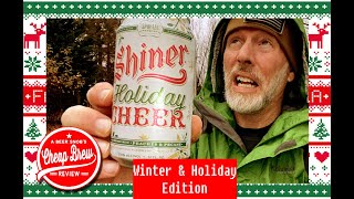 Shiner Holiday Cheer Beer Review 2022 by A Beer Snob's Cheap Brew Review