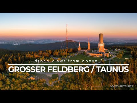 FELDBERG MOUNTAIN BY DRONE | Amazing view into the Rhine-Main area (Frankfurt) | 4K