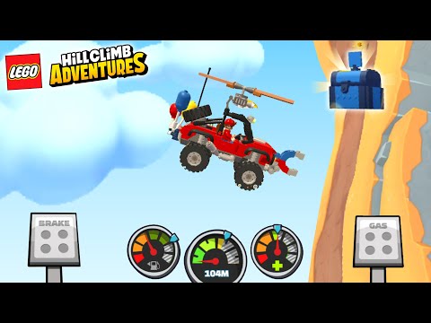 LEGO Hill Climb Adventures - New Gadget COPTER Unlocked GamePlay