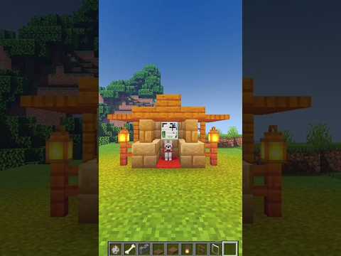 Easy Dog House in Minecraft. #shorts #minecraft #youtubeshorts