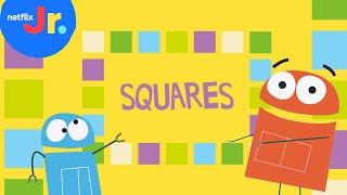 Learn All About Squares! 🟨 Shape Songs with the StoryBots | Netflix Jr