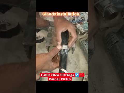 Cable Gland Connection 😱🙀 | Cable Gland Installation #shorts #reels