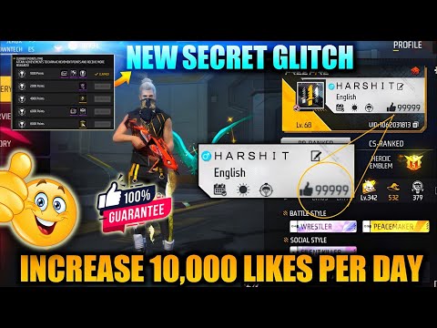 How to Increase Unlimited Like In Free Fire  After new Update | Daily 10000 Likes 100% Real Trick