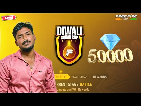 தமிழ் - 🔥DIWALI SQUAD CUP TOP 1 PUSH {DAY - 10}🔥||Garena-FreeFire Max Live #matturavi