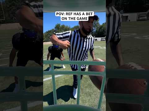 POV: REF HAS A BET ON THE GAME.. #football #funny #shorts