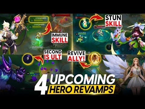 ALL 4 UPCOMING HERO RAVAMPS | KIMMY REVAMP | CHANG'E REVAMP | RAFAELA REVAMP | GLOO REVAMP