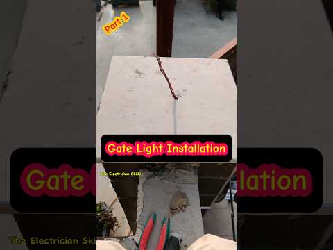 gate lights for home | gate light installation #youtubeshorts #shorts