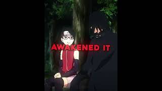 sarada asked sasuke about  the mangekyou sharingan