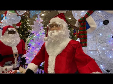 Gemmy 2022 Life-Size Posable Santa In-Store Demo at Lowe’s