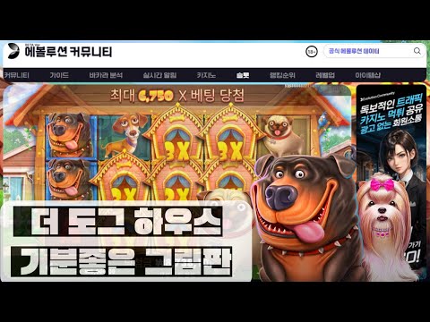 [슬롯추천][프라그마틱]  더도그하우스 "슬롯영상제보시 최대10만" "에볼루션 커뮤니티"