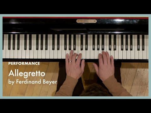 Allegretto - Beyer (page 12, Literature for the Piano Book 1)