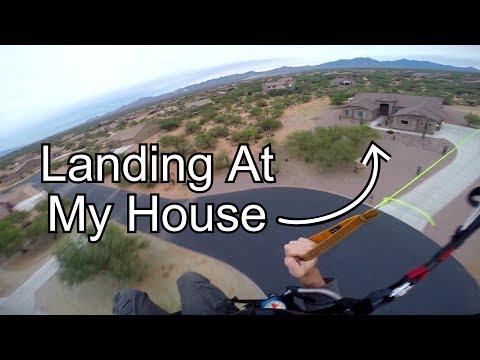 Landing At My House! - Paravlog #2