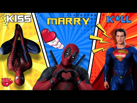 Heros vs Villains ￼| Kiss, Marry, Kill