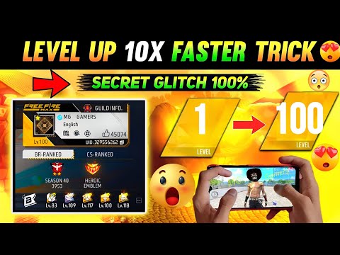 How To Level Up Fast In Free Fire 💯😱🔥| Free Fire 100X Fast Level Up Trick | Free Fire Level Up Fast