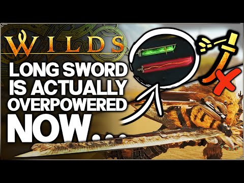 Monster Hunter Wilds - New Long Sword is STRONGEST Weapon in Game - New Moves/Attacks/Combos Guide!