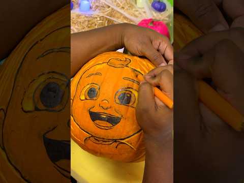 Is that Baby JJ on a Pumpkin? Halloween DIY 1-2-3! #cocomelon #shorts