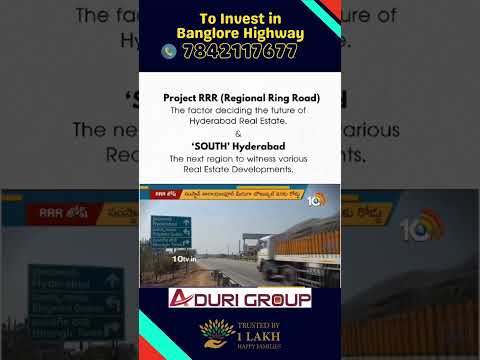 Best Place to Invest in Banglore Highway #shadnagar #shorts #trending #realestate #openplots #aduri