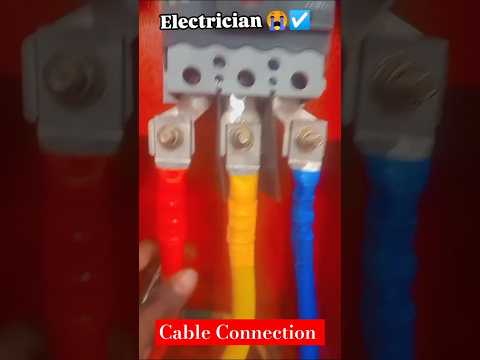 Busbar Connection Panel 😭👷 | Panel Connection Cable #shorts