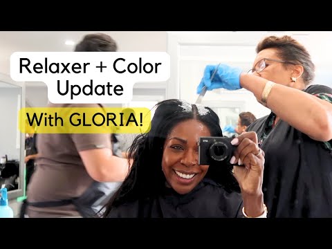 Quick Relaxer Update feat. Gloria The Stylist | Semi-Permanent Color Application 2024