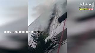 Hyderabad: A fire broke out in an apartment's flat in Manikonda area