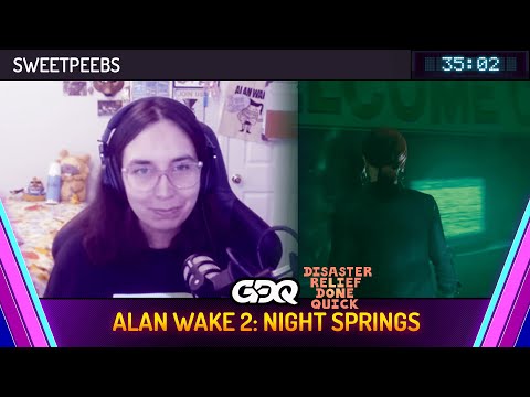 Alan Wake 2: Night Springs by SweetPeebs in 35:02 - Disaster Relief Done Quick 2024