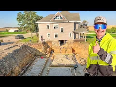 We Finished The Concrete Forms In My Mansion's Movie Theatre Build