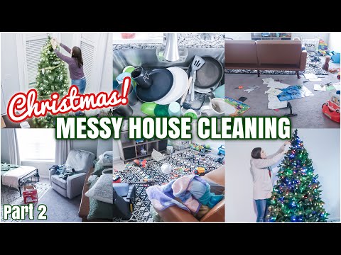 🎄 NEW! CHRISTMAS CLEAN AND DECORATE WITH ME 2021 | MESSY HOUSE CLEAN WITH ME | SPEED CLEANING