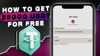 Earn 25,000 USDT for FREE: Step-by-Step Guide on YouTube!