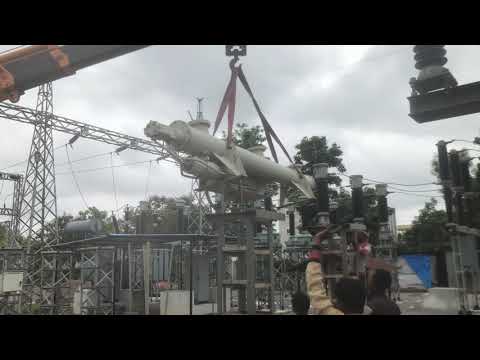 145KV breaker erection